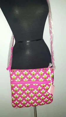 NUEVO CON ETIQUETAS Vera Bradley Rosa Delgado y Delgado Hipster Concienciación sobre el Cáncer de Mama Foto 1 de 3