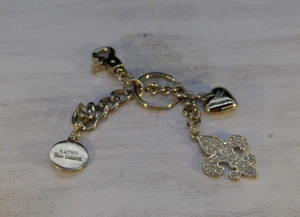 KVZ KATHY VAN ZEELAND goldtone charms dangling keyring key chain keychain  - Picture 1 of 4