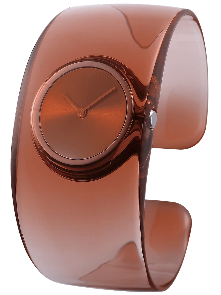 Reloj de cuarzo ISSEY MIYAKE NY0W006 marrón brazalete “O” diseñado por Tokujin Yoshioka Foto 1 de 1