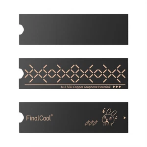 2pcs Cooler Graphene Coating Thermorytic Pad 0.2mm Light Thin for M. 2 Nvme SSD - Photo 1/21