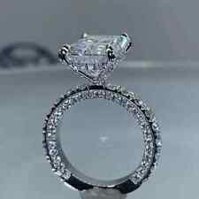 Moissanite Engagement Ring 2.90 Carat Radiant Diamond Hidden Diamond Gift Her
