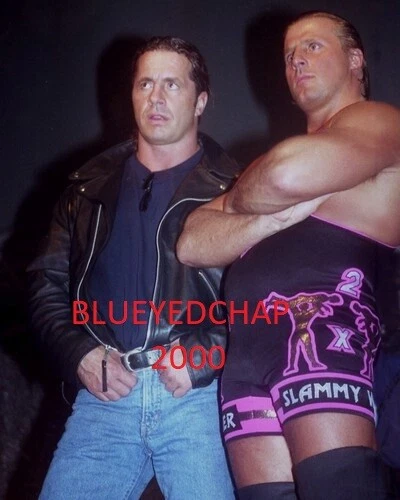 FOTO DE LUCHA LIBRE BRET & OWEN HART WRESTLER 8 X10 WCW WWF Foto 1 de 1