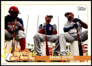 Rafael Devers 2020 Topps Opening Day Spring has Sprung 5x7 #SHS-20 18/49 Red Sox