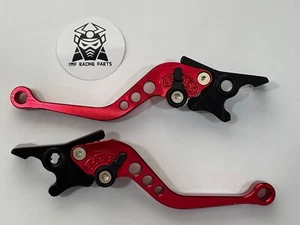 GY6 SCOOTER 150CC ADJUSTABLE BRAKE LEVERS HANDLE REAR DISC & DISC FRONT RED - Picture 1 of 2