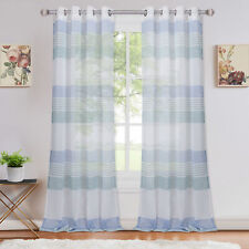 Linen Textured Tier Curtains Tab Top Cafe Curtains Kitchen Farmhouse 2 Panels
