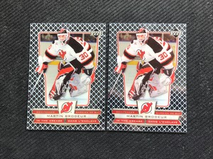 2007-08 UPPER DECK MCDONALDS MARTIN BRODEUR LOT OF (2) IN THE CREASE #IC-MB