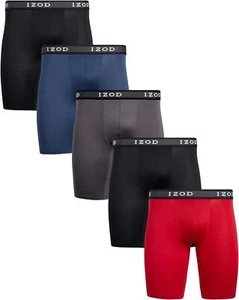 IZOD Men's Underwear – Medium, Black/Magnet/Dress Blues/Chili Pepper/Black  - Picture 1 of 6