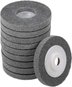 10 Pcs 4 Inch Nylon Fiber Polishing Wheel Sanding Buffing Rotary Tool Grinders - Picture 1 of 5
