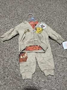 New w/Tags Disney Baby Lion King 3pc Hoodie Set-Brand new Size 3-6 Months - Picture 1 of 5