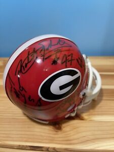 UGA Georgia Bulldogs Autographed Mini By Legends Herschel Walker and More