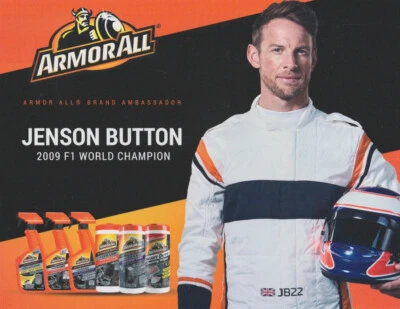 2022 Jenson Button Armor All SEMA Show Promo Formula 1 F1 Hero Card - Image 1 of 2