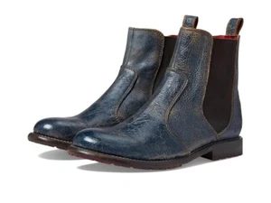 Bed:Stu Z44107 Womens Blue Leather Nandi Chelsea Pull-On Boot Size 9.5M - Picture 1 of 8