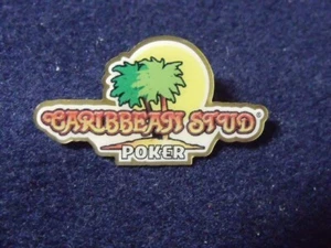 Vintage Caribbean Stud Poker Palm Trees Collector Lapel Pin FREE SHIPPING - Picture 1 of 2