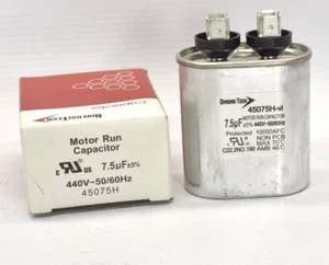 DiversiTech Motor Run Capacitor 45075H-vi, 7.5uF +5% 440V~50/60Hz - Picture 1 of 3