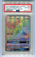 PSA 10 Oricorio GX #255 Cosmic Eclipse Full Art Secret Rari Pokemon 255/236 2019