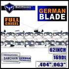Holzfforma 62Inch" .404" .063" 169Dl Full Chisel Saw Chain For Stihl Ms880 070