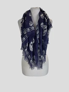 Alexander McQueen iris skull print scarf - Picture 1 of 4