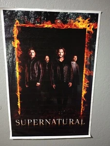 Supernatural Tv Show Canvas Poster Cinema Man Cave Wall Art Room Aesthetic - Picture 1 of 1