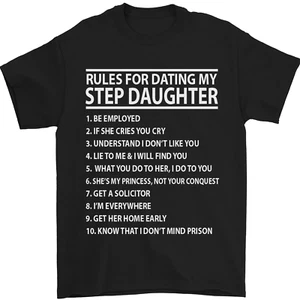 Dating Mein Schritt Tochter Lustig Vatertag Herren 100% Baumwolle - Picture 1 of 102