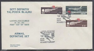 Malta Scott C6-8 FDC - 1974 Airmail Issues - Picture 1 of 1