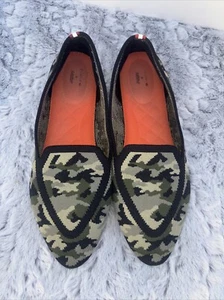 Birdies Judy Blackbird Camouflage Women's Slip On Flats Limited Size 11 - Picture 1 of 6