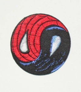 Marvel Comics Spiderman Yin Yang Embroidered iron on Patch 3" - Picture 1 of 2
