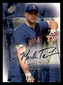 Mark Teixeira RC 2001 Upper Deck Rookie Auto /1500 #207