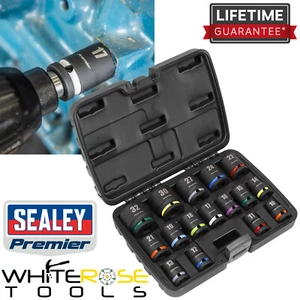 Sealey Impact Socket Set 16pc 1/2”Sq Drive Premier Tools - Picture 1 of 9