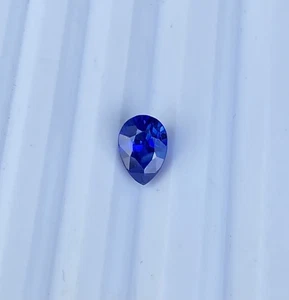 Natürlicher blauer Saphir 1,13 kt 6,2 x 4,2 mm, blauer Saphir Verlobungsringe. - Bild 1 von 9