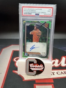 2024 Bowman Chrome Sapphire BRYCE ELDRIDGE BSPA-BE Green /99 Auto PSA 9 MINT - Picture 1 of 1