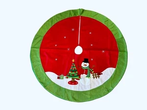Christmas Tree Skirt NWoT Felt & Cloth, Snowman, 50" - Picture 1 of 6