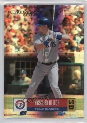2005 Donruss Season Stat Line /107 Hank Blalock #357 - Image 1 of 2