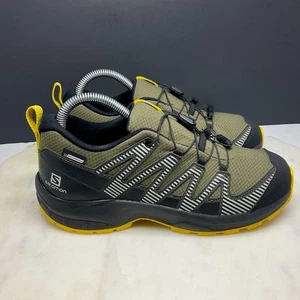 Salomon XA Pro Shoes Youth 5 Olive Black Waterproof Trail Hiking Outdoor Sneaker - Picture 1 of 9