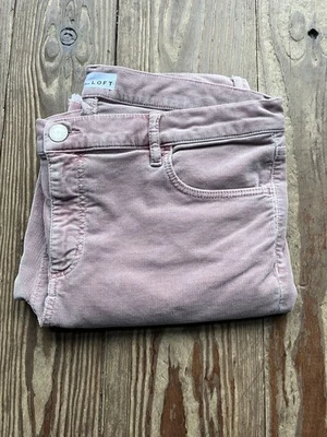 Pantalones modernos de pana Ann Taylor Loft talla 31/12 rubor Foto 1 de 4