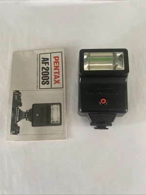 Pentax AF AF-200S Shoe Mount Flash, Not Working,  Spares Repair & Instructions - Image 1 of 4