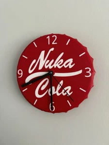 Fallout Nuka Cola Clock, Bottle Cap Style, Battery Clock - Picture 1 of 4