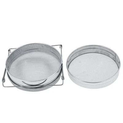 Honigsieb-Netz Edelstahl Doppeltes Honigsieb Ausrüstung Für Die - Bild 1 von 4