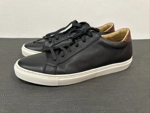 To Boot New York Herren Schwarz Leder Turnschuhe Devin Größe 12 Italien Handgefertigt - Bild 1 von 10