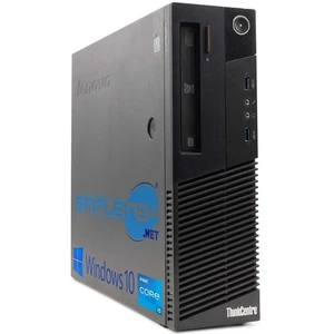 Lenovo M83 SFF i5 Windows 10 4GB 2TB Fixed Desktop RS232 Player Dvd-Rw PC - Picture 1 of 4
