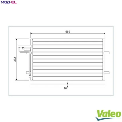 CONDENSER AIR CONDITIONING 818046 FOR FORD AUSTRALIA G6DA 2.0L AODE/AODB 2.0L - Image 1 of 4