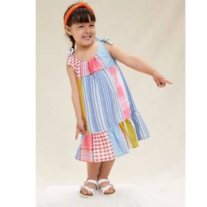 New Anthropologie MOMMY AND ME Pilcro Plaid Patchwork Childs Dress SIZE 5/6 - Picture 1 of 3