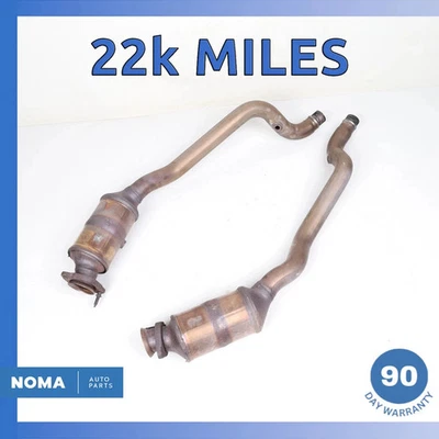 Juego de tubo de escape lateral izquierdo y derecho 16-20 Jaguar X152 F-Type-S tracción trasera OEM 22k Foto 1 de 4