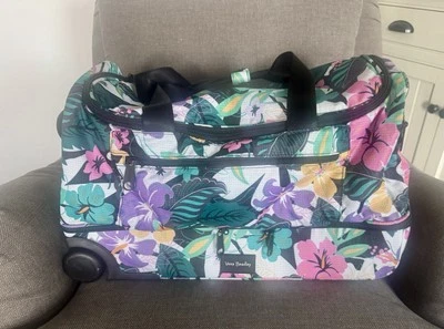 Bolso de Lona con Ruedas Vera Bradley en Estampado de Flores Tropicales Foto 1 de 4