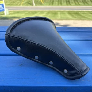 Deluxe Sports Bicycle Seat Dual Springs Black Saddle Bike w/ Clamp NO RIPS ! - Picture 1 of 12