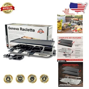 Geneva Raclette Grill - Interactive Cooking for 8, Indoor/Outdoor Fun - Picture 1 of 8