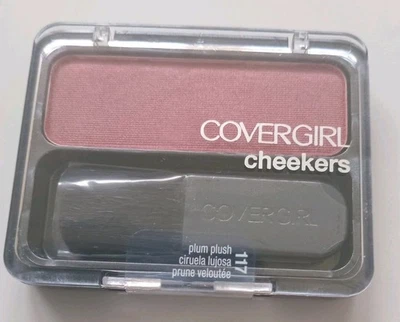 NEW CoverGirl Cheekers Blush in the shade Plum Plush (shade 117) RARE 3g/0.12oz - Image 1 of 2