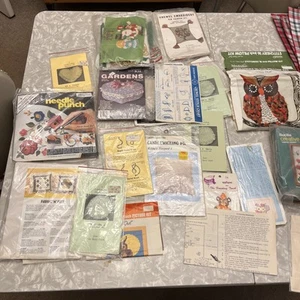 Large Lot Of Miscellaneous Opened Some New Embroidery Needlecraft Stitchery - Picture 1 of 12