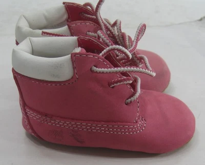 9680R BOTAS TIMBERLAND CUERO ROSA NIÑO talla 1 C Foto 1 de 4