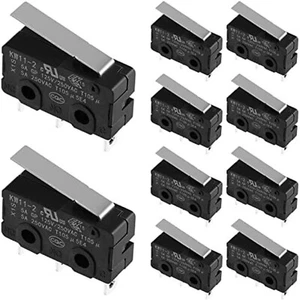 AC 250V 5A SPDT 1NO 1NC Short Straight Hinge Lever Mini Micro Switch 10 Pack - Picture 1 of 5