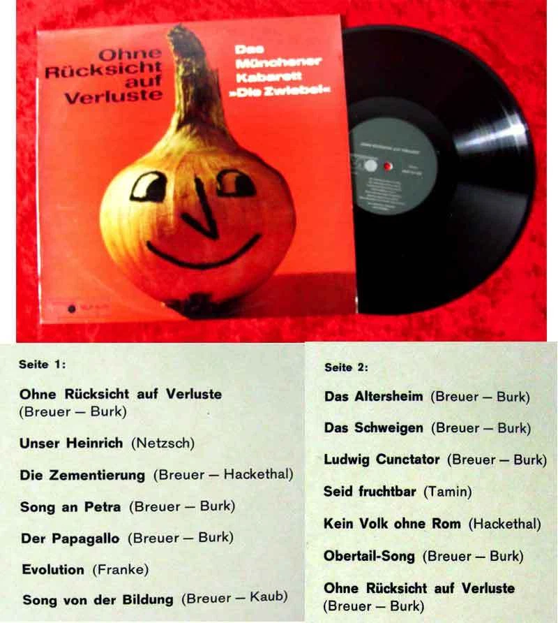 LP Münchner Kabarett "Die Zwiebel": Ohne Rücksicht auf Verluste (Metronome) D - Bild 1 von 1